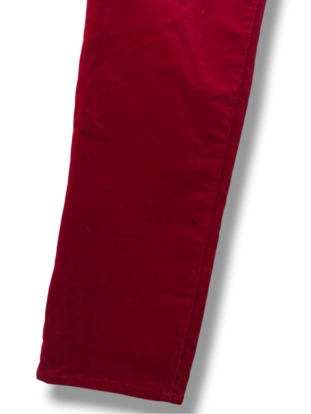 Talbots | NWT 98% Cotton Signature Wine Red     Velour Straight Leg Pants (sz 6) - Picture 9 of 14